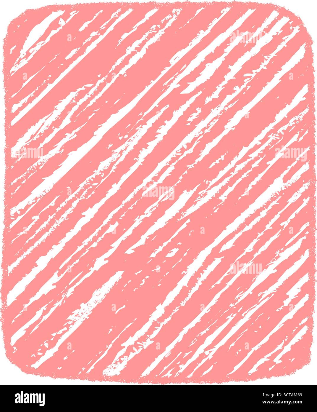 Pink Crayon Scribble Diagonal Box Frame Stock Vector