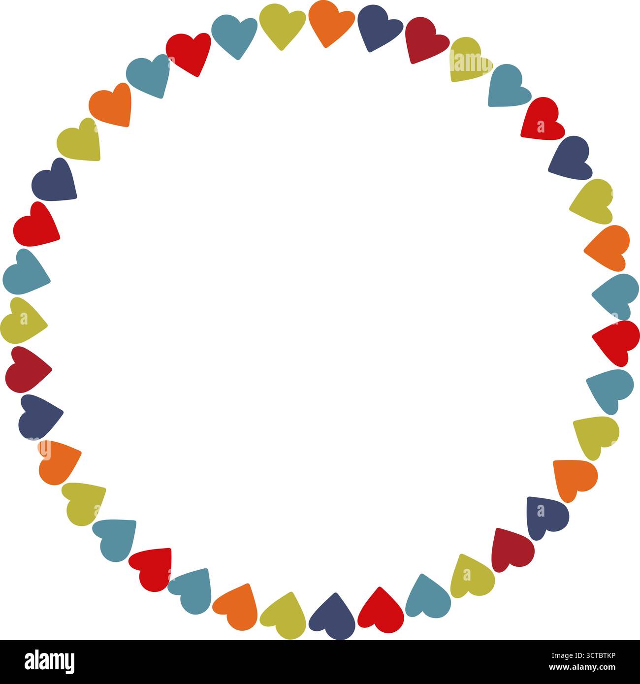Hand drawn linear heart empty frame. Cute hand drawn template. Frame with empty space for your text Stock Vector