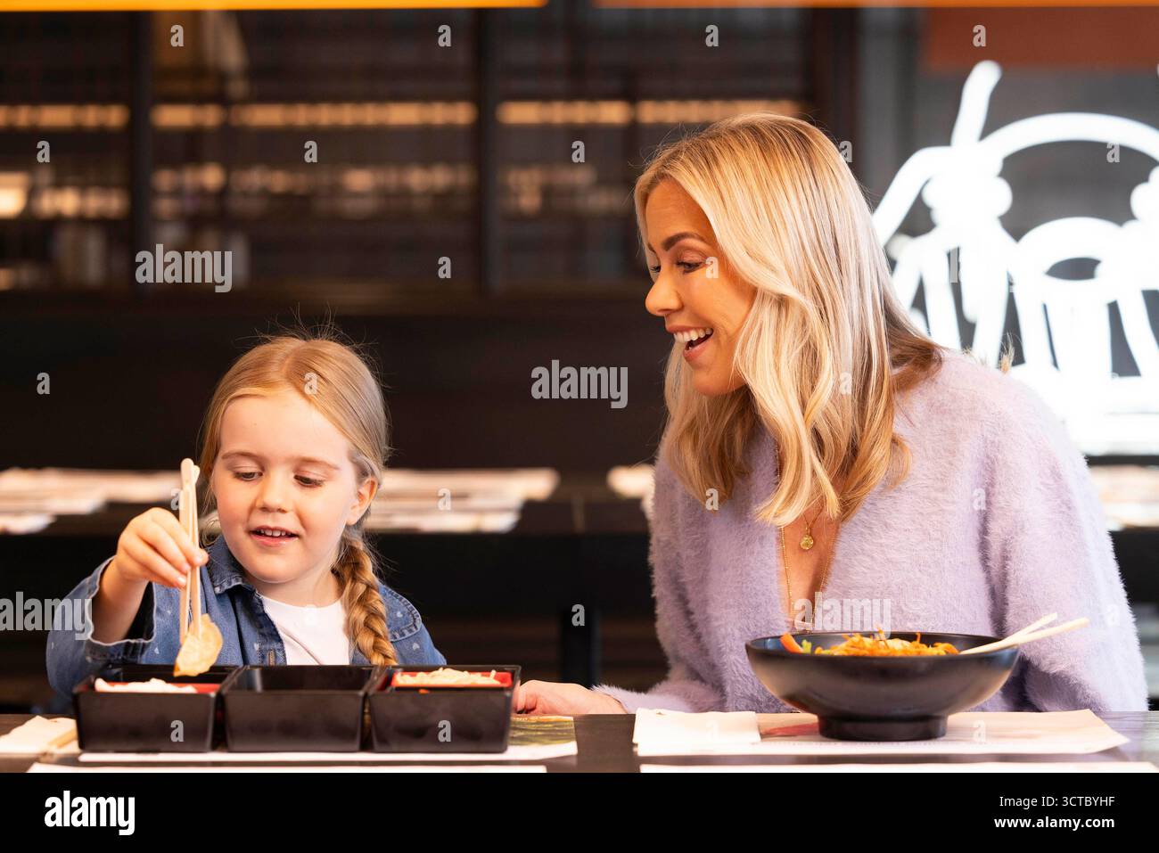 EDITORIAL USE ONLY Kate Lawler And Her Daughter Noa Aged 4 Try editorial-use-only-kate-lawler-and-her-daughter-noa-aged-4-try