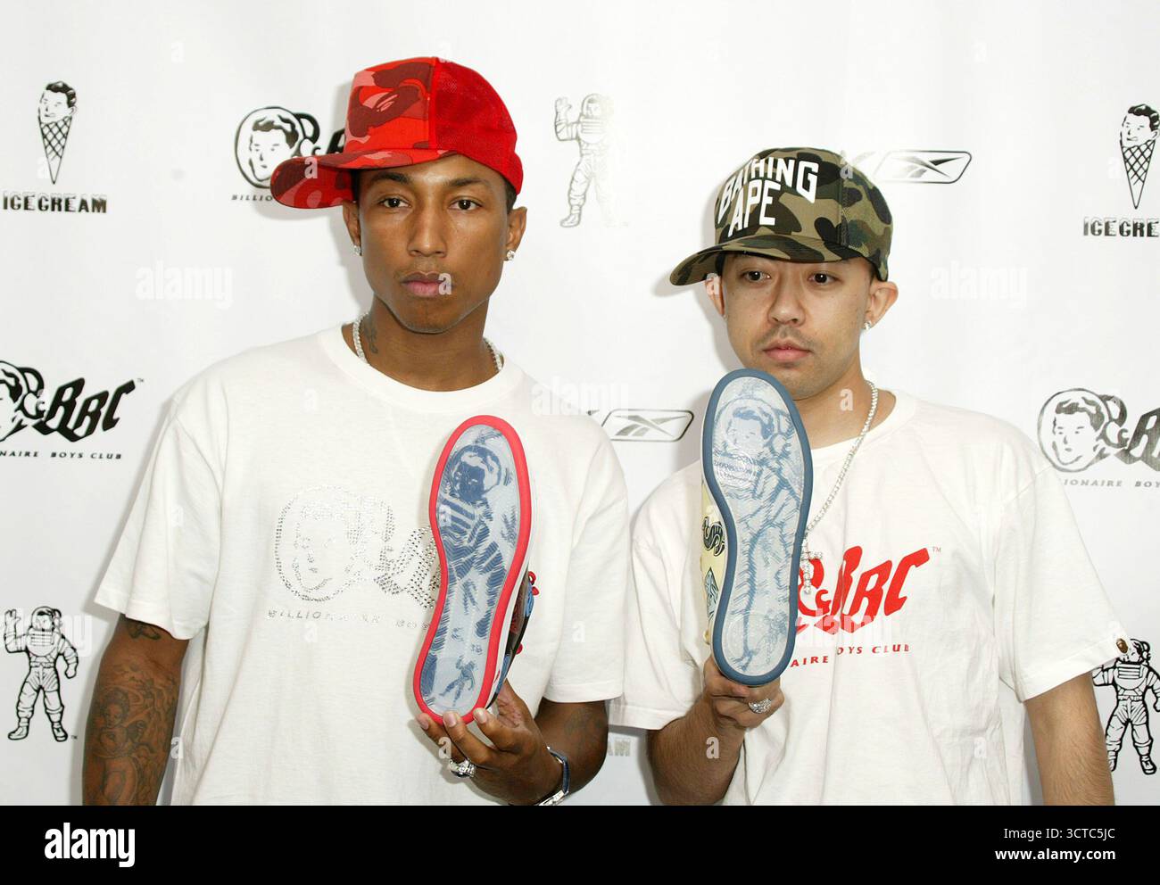 Pharrell williams nigo billionaire boys hi-res stock photography