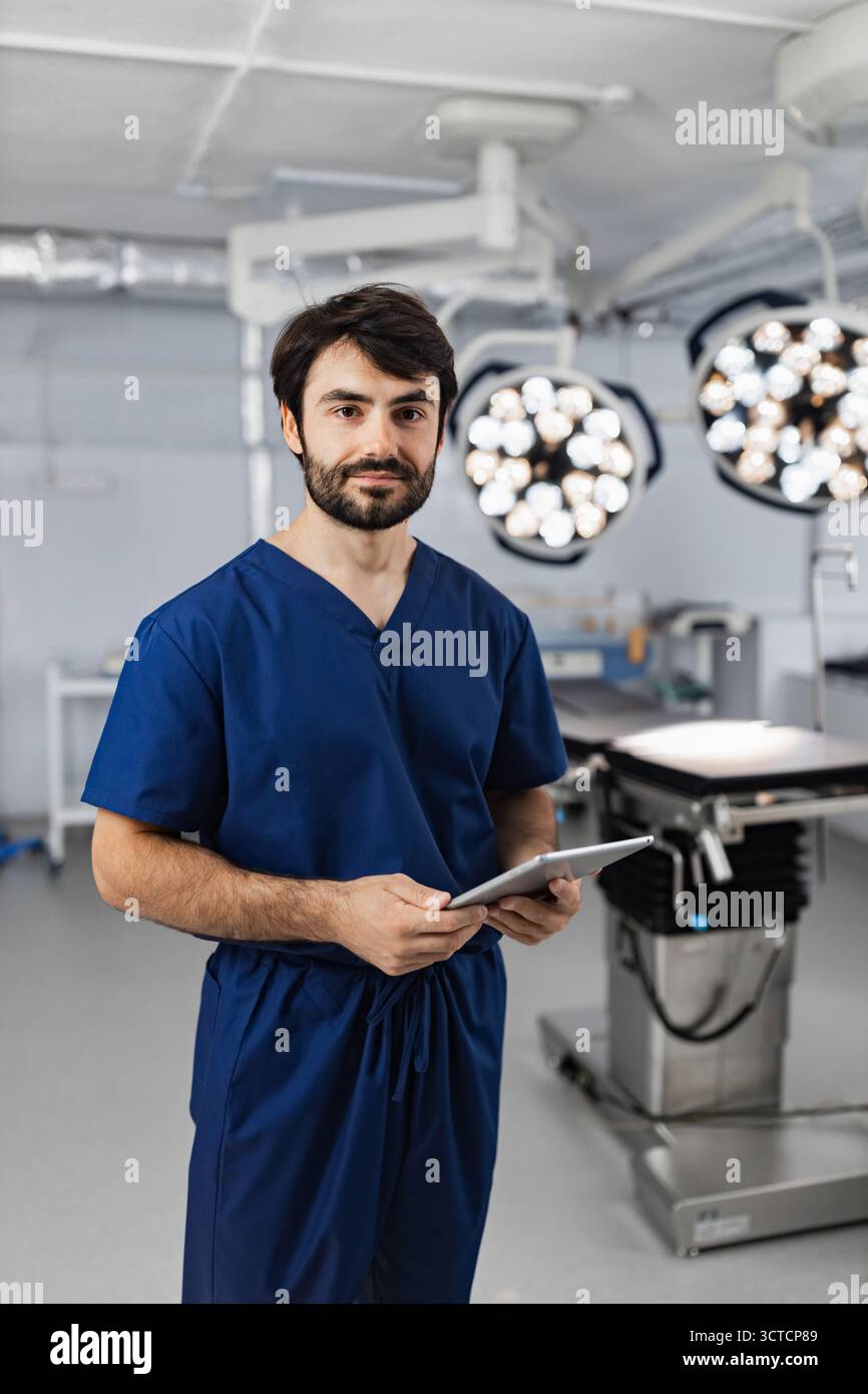Surgeon in Operating Room Stock Photo