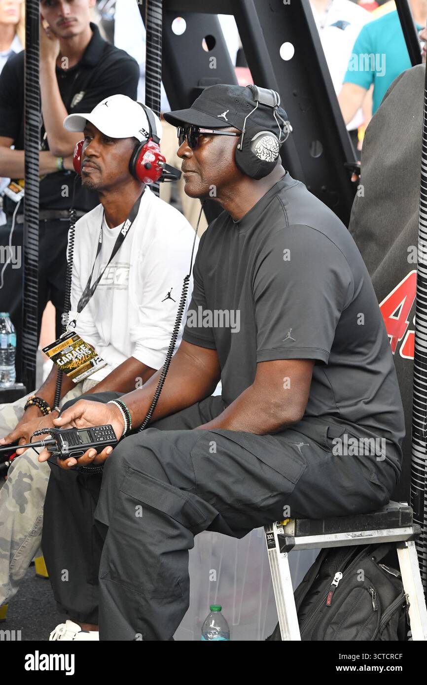 CHARLOTTE, NC - OCTOBER 05: Michael Jordan, co-owner of 23XI Racing ...