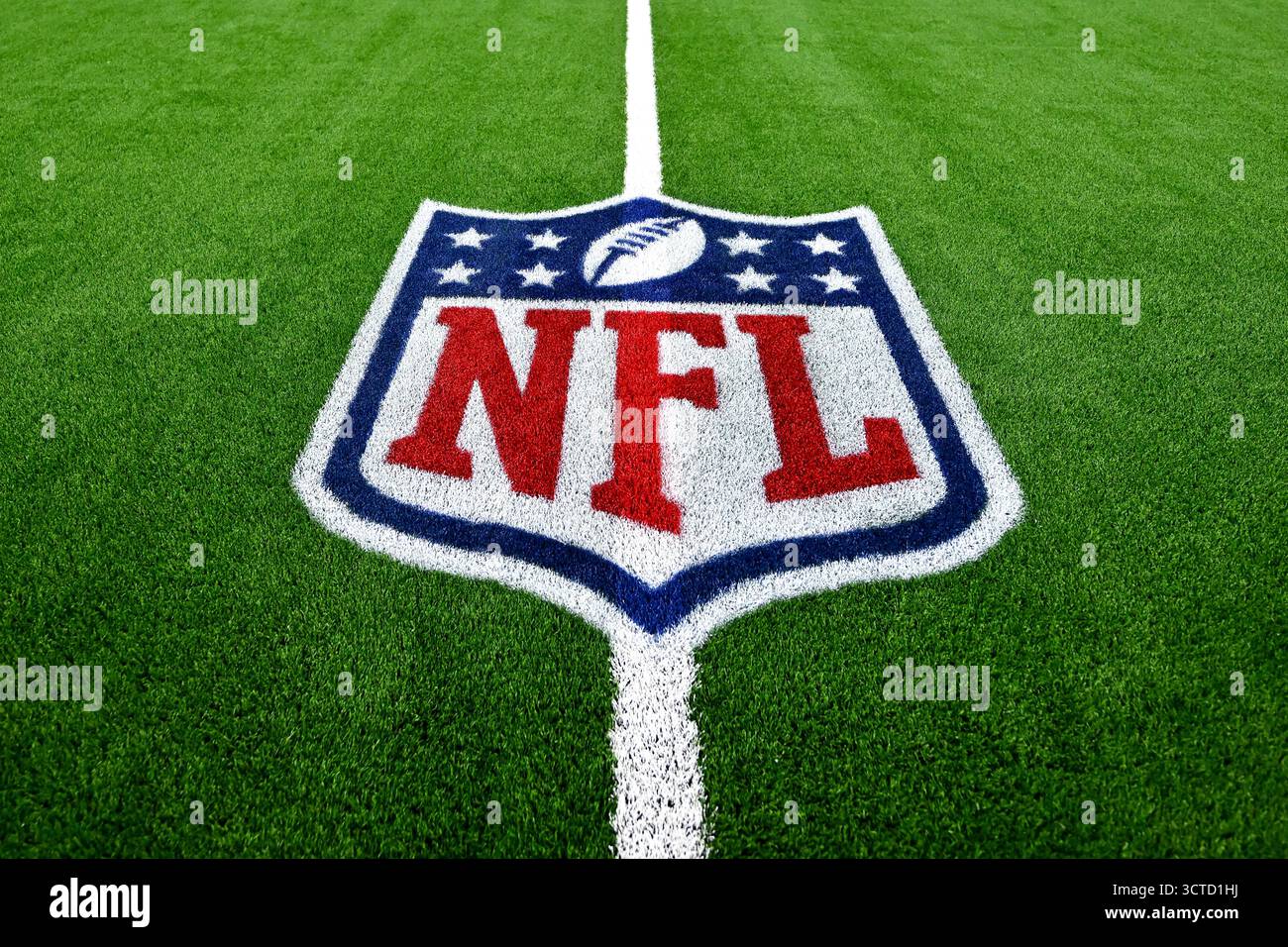 Nfl Essays The NFL's Logo seen on the field at NRG Stadium prior to an NFL ...