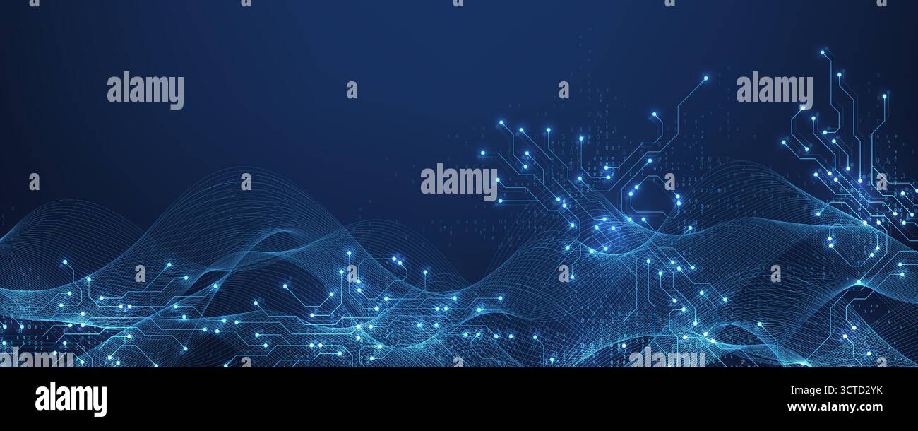 Circuit board digital abstract background. Motherboard technology ...
