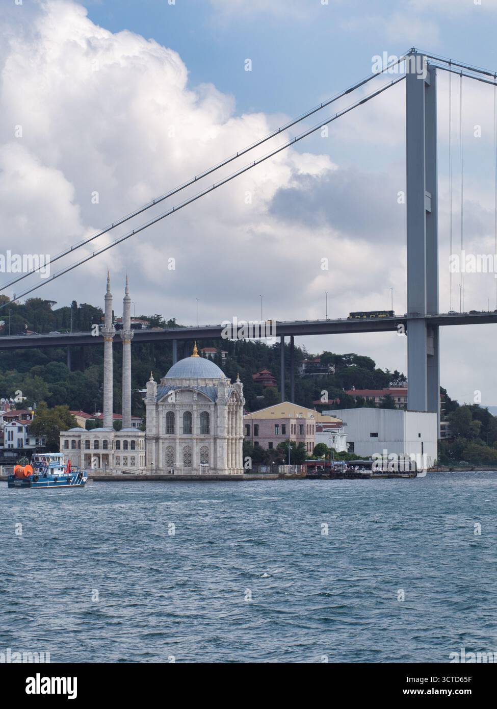 Ortaköy Mosque and Bosphorus Bridge - Iconic Ortaköy Mosque on the ...