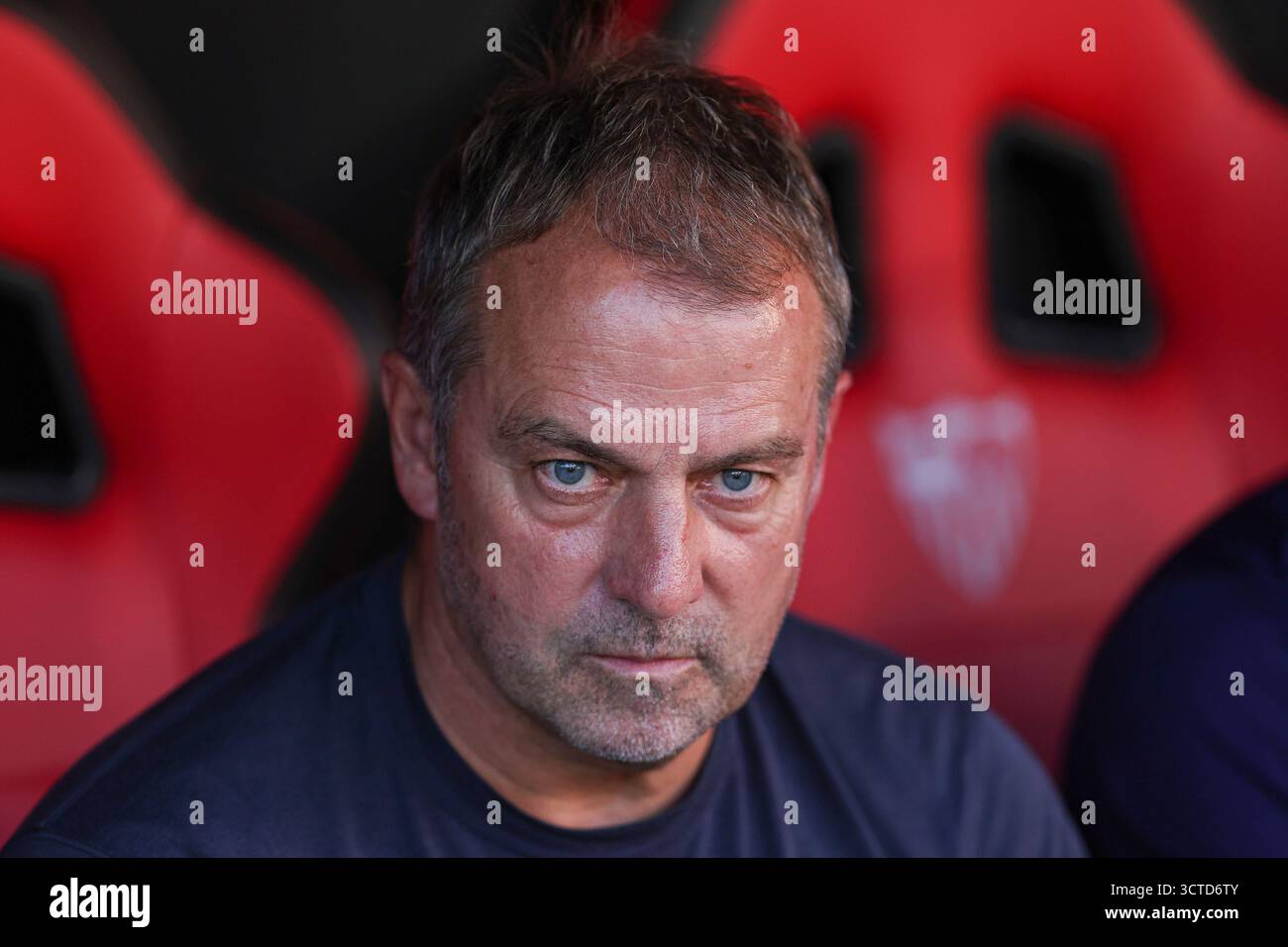 FC Barcelona head coach Hansi Flick during the La Liga EA Sports match ...