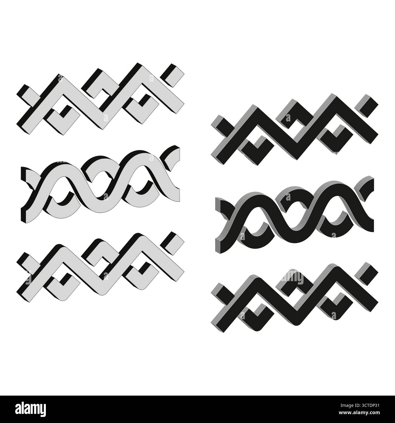 Letter X shapes. Interlocking three D form. Abstract Vector element. Dark geometric object. EPS 10. Stock Vector