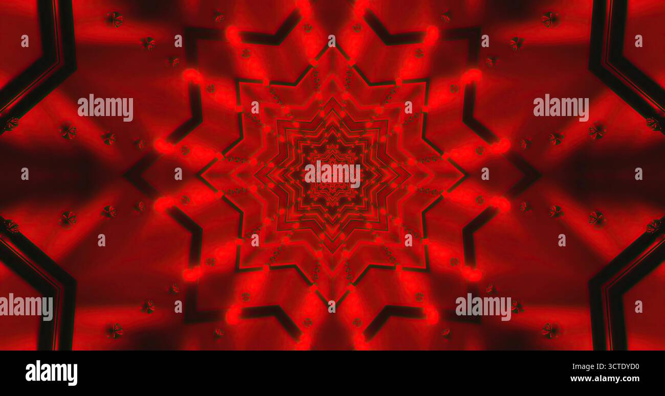 Intense Imagedraw A striking kaleidoscope pattern is formed with rich red tones and ...