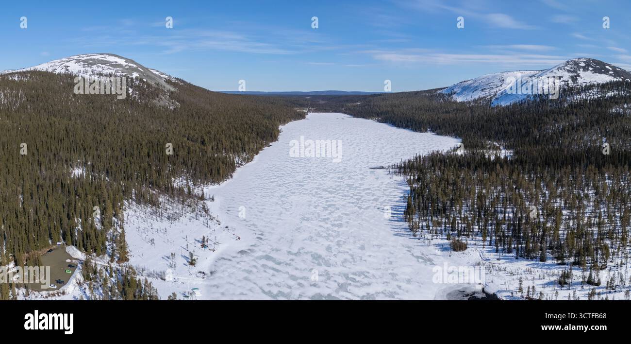 Fells in Finnish Lapland Stock Photo