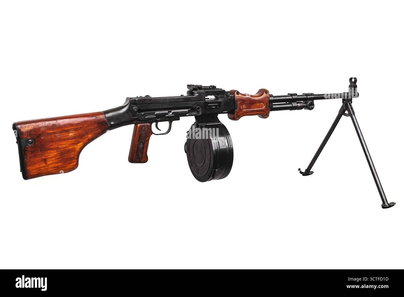 Novafav Machine Rpd An authentic Soviet-era RPD light machine gun with a drum magazine and ...