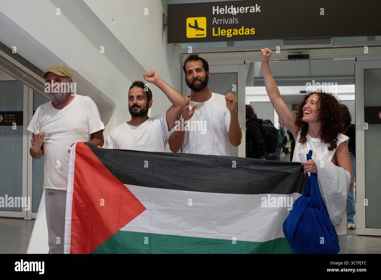 Protest Greets Global Sumud Flotilla El Prat Airport The Human Impact of the Detention