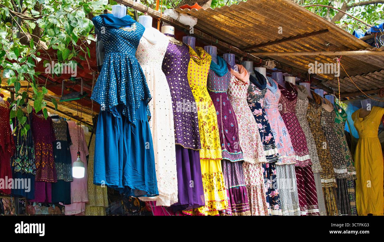 Indian cotton dresses hi-res stock photography and images - Alamy