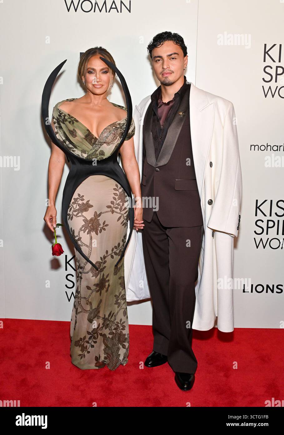 Jennifer Lopez, left, and Tonatiuh attend a special screening of "Kiss