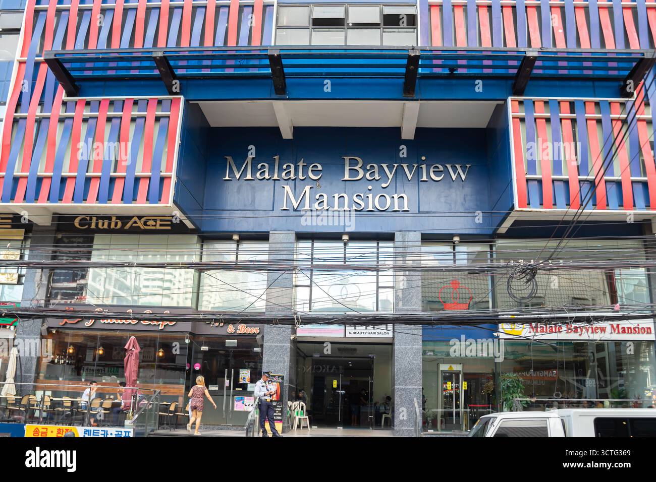 Malate Bayview Mansion aparthotel in Manila, Philippines Stock Photo