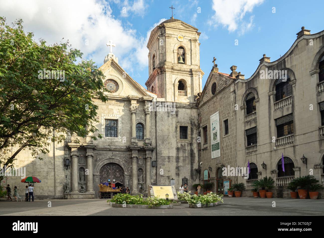 San Agustin Church in Intramuros, Manila, Philippines. It is a UNESCO World Heritage Site and one of the oldest churches in the country. Stock Photo
