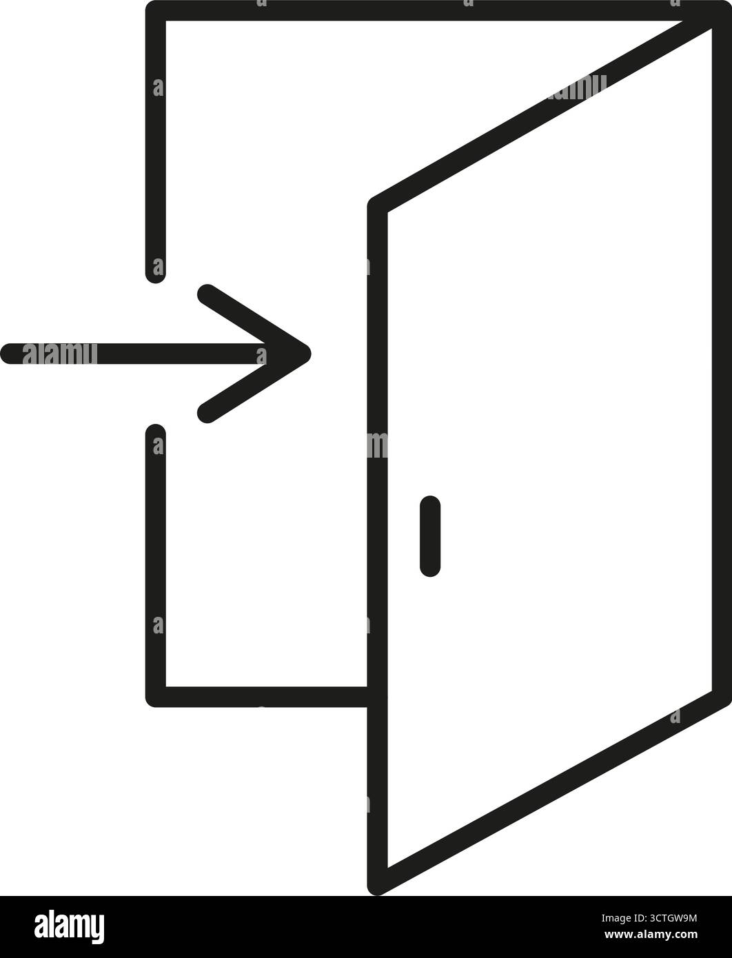 Exit door interface icon hi-res stock photography and images - Alamy
