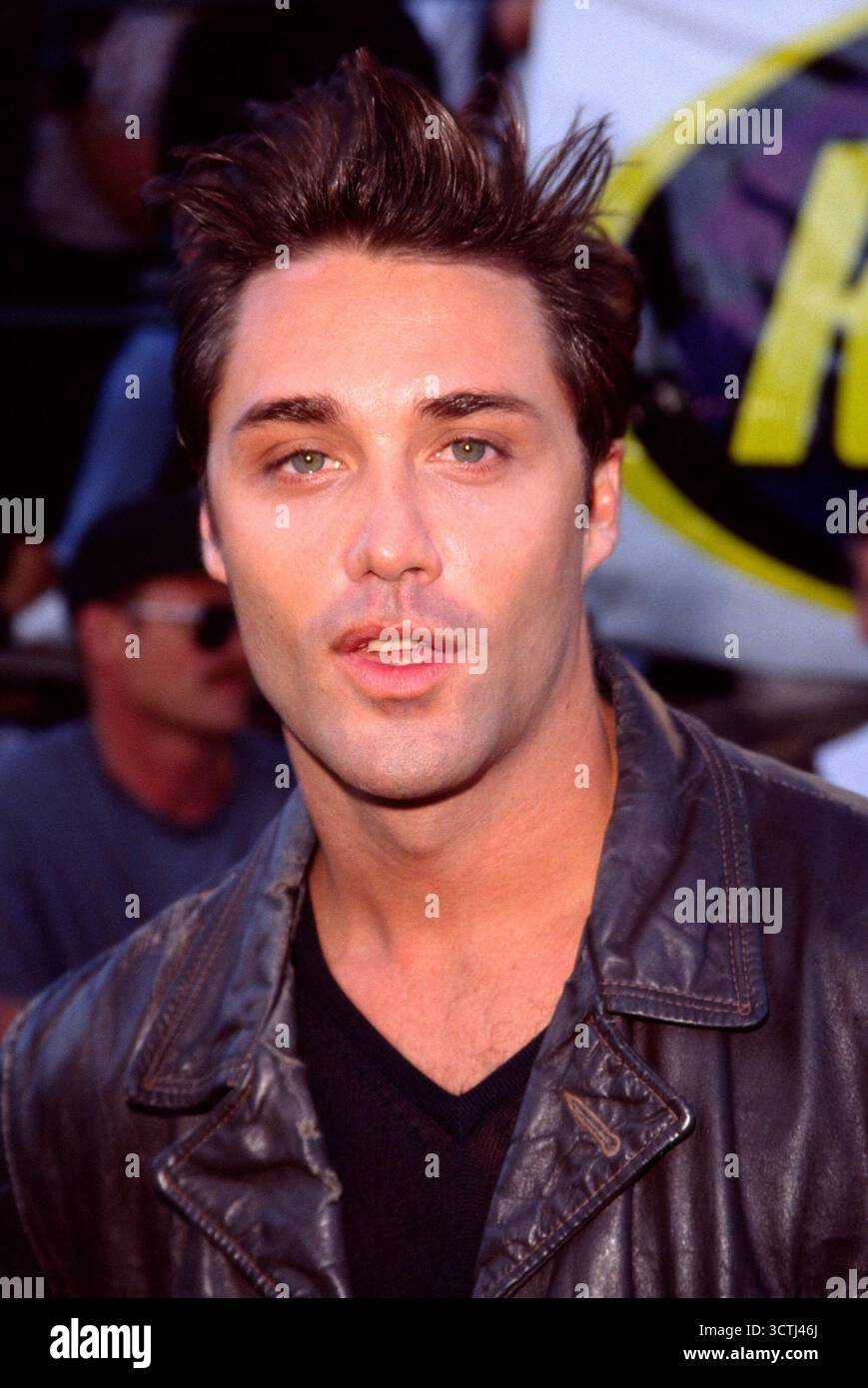 Vincent Roche Young Vincent Young at the X-Files movie premiere, L.A. June 1998 Stock Photo ...
