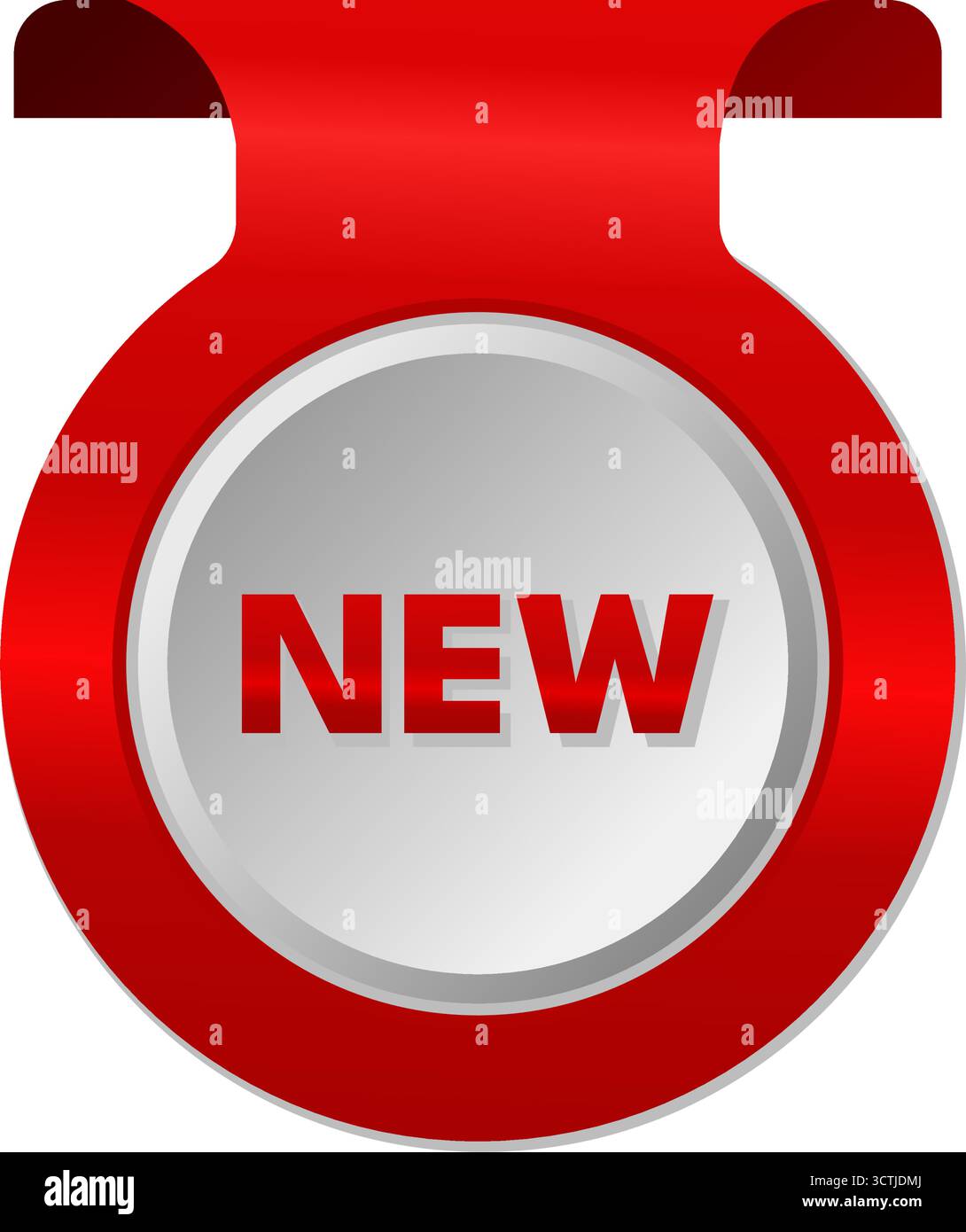 new arrival sign. round isolated sticker. ribbon tag Stock Vector Image &  Art - Alamy