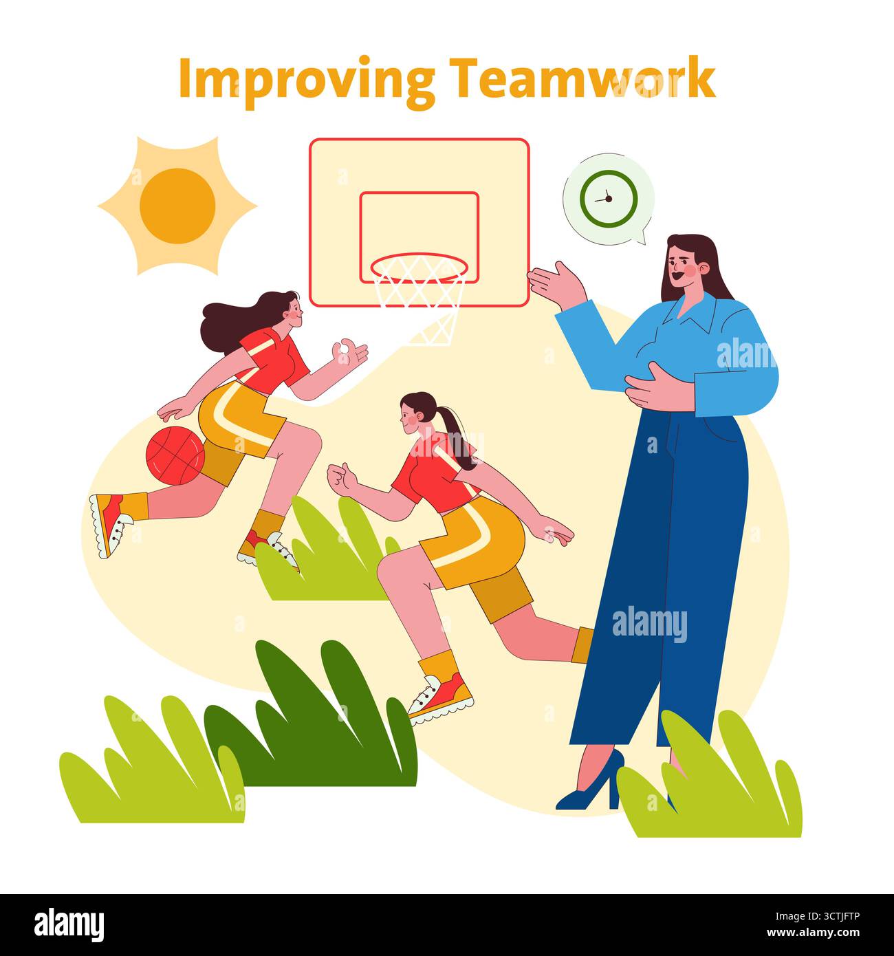 Athletic teamwork strategy Stock Vector Images - Alamy
