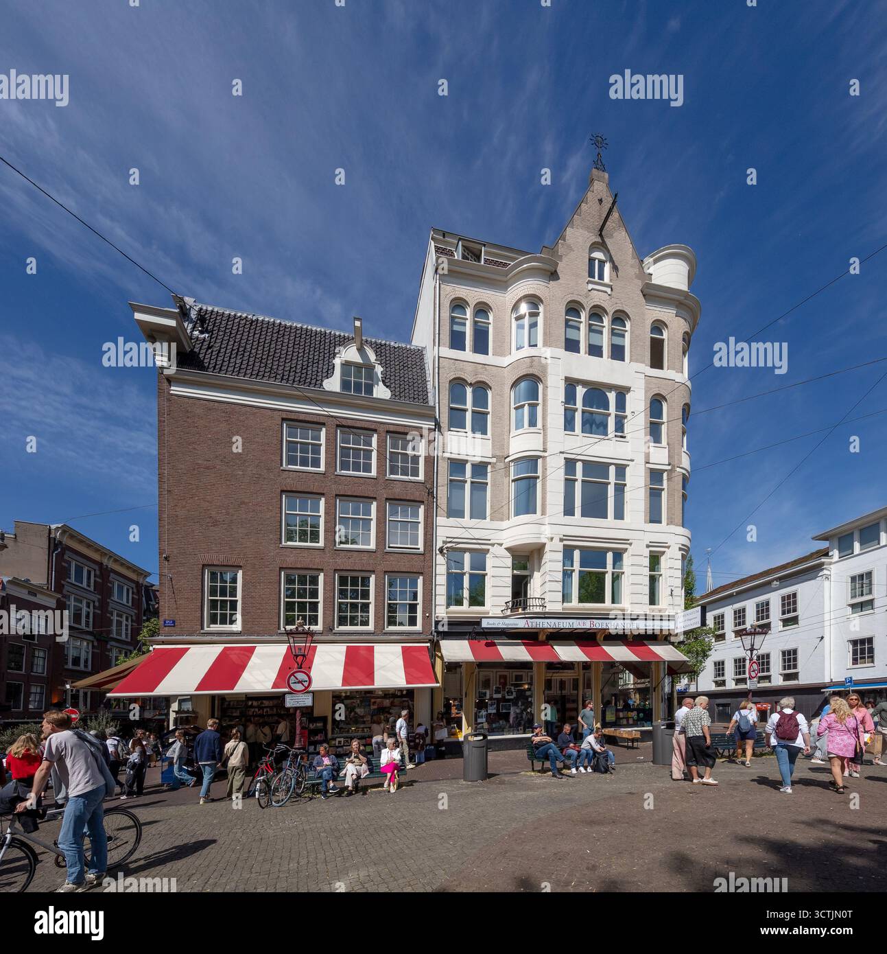 Old bookstore in Amsterdam Stock Photo