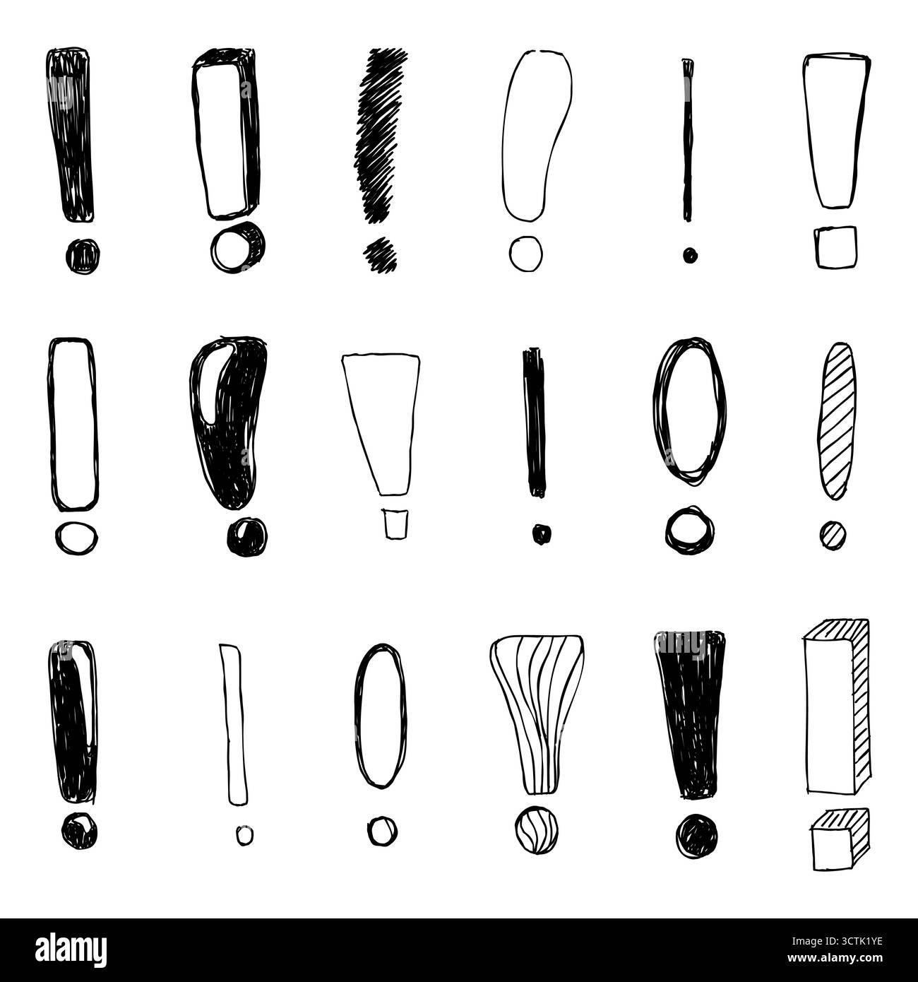 Set doodle check marks Black and White Stock Photos & Images - Alamy