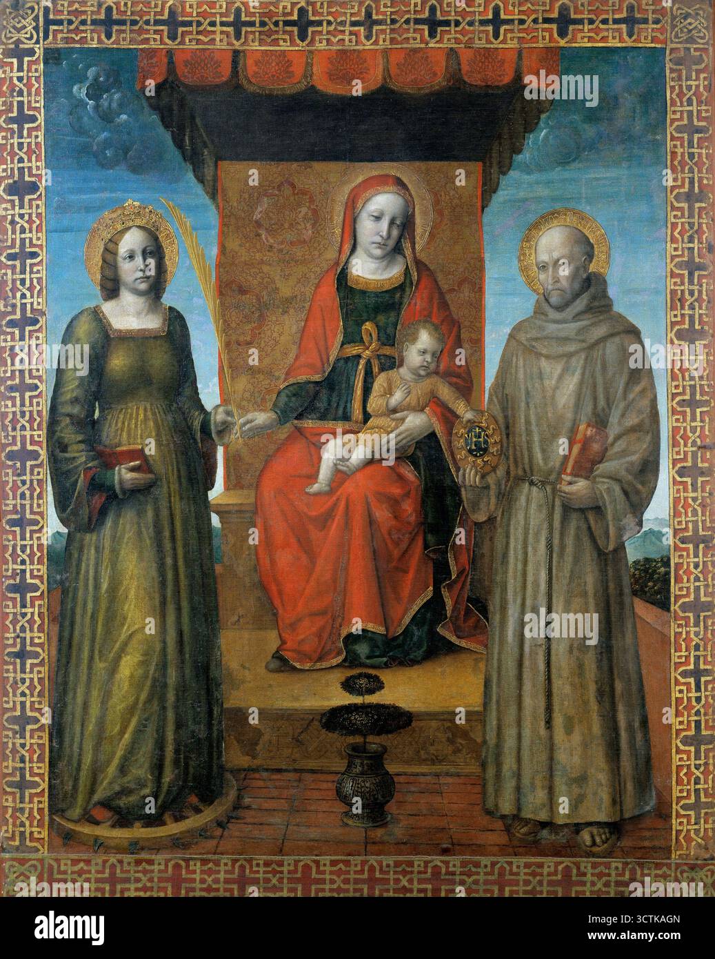 The Virgin and Child between Saint Catherine of Alexandria and Saint ...