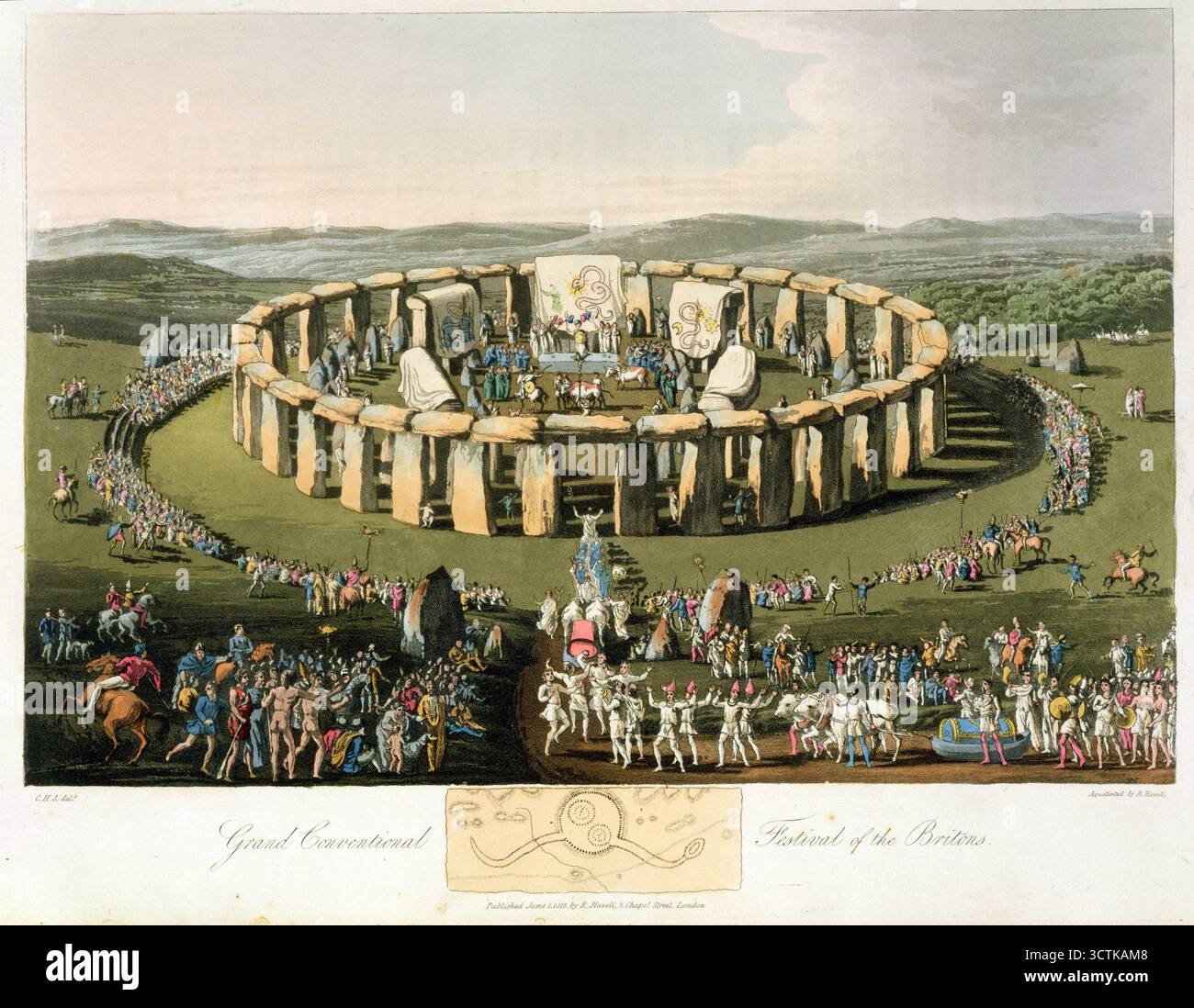 Grand Conventional Festival of the Britons, 1815. Private Collection ...