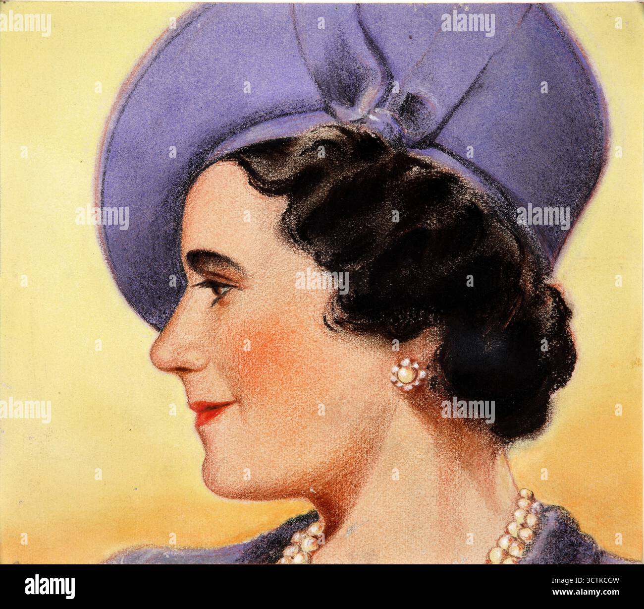 Queen elizabeth the queen mother 1940s hi-res stock photography