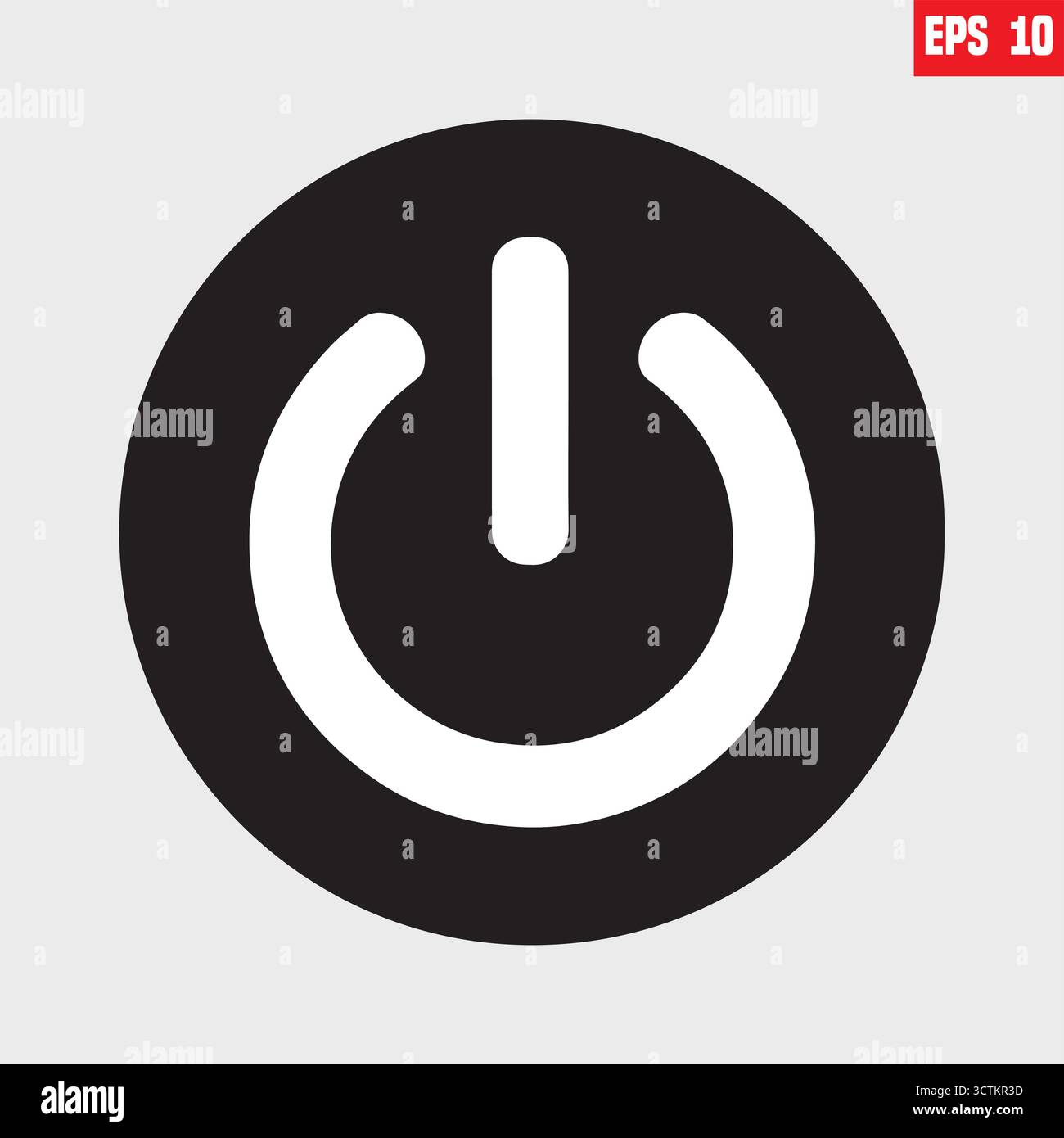 Power switch button. power icon. start and stop button. on button. off ...