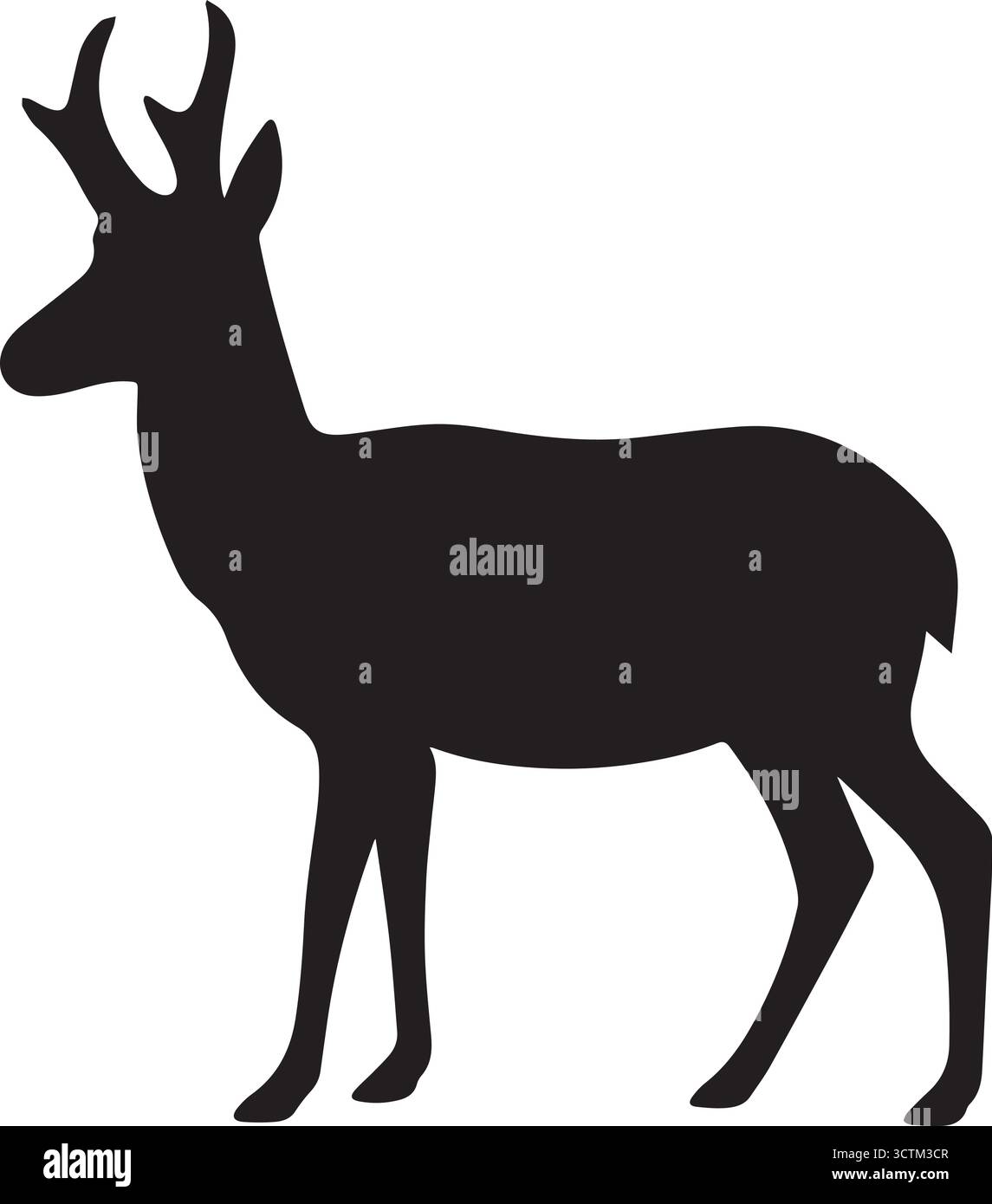 deer silhouette vector Stock Vector