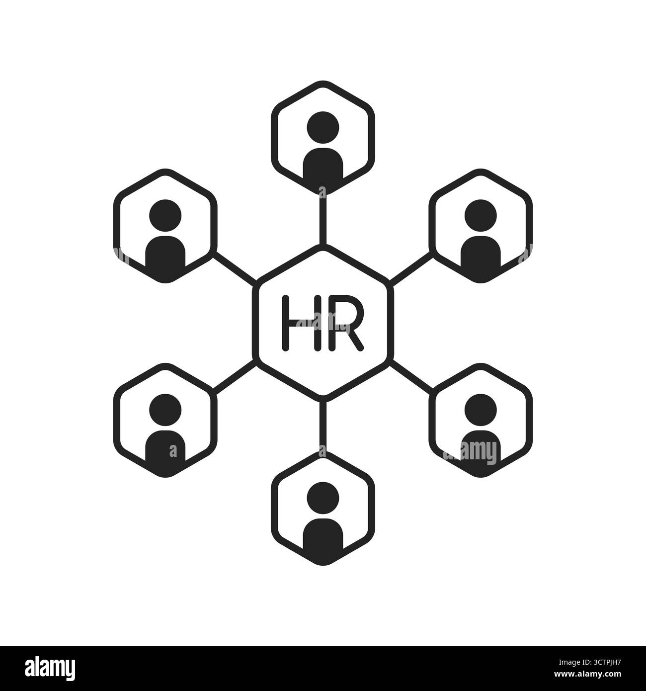 simple hr icon like human resource for work Stock Vector