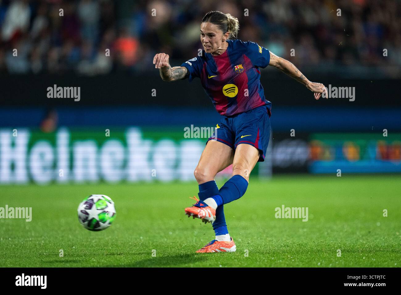 Barcelona, Spain, 7, October, 2025. FC Barcelona player (04) Mapi Leon ...