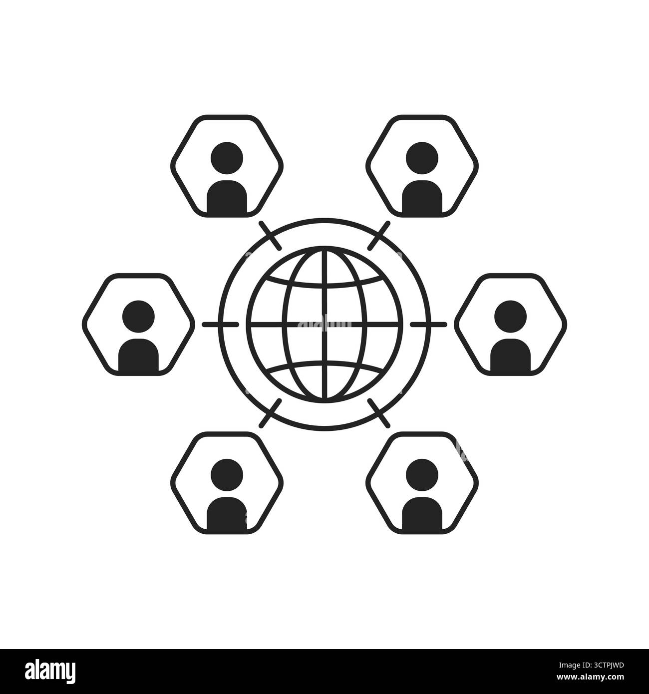 global business collaboration or community Stock Vector