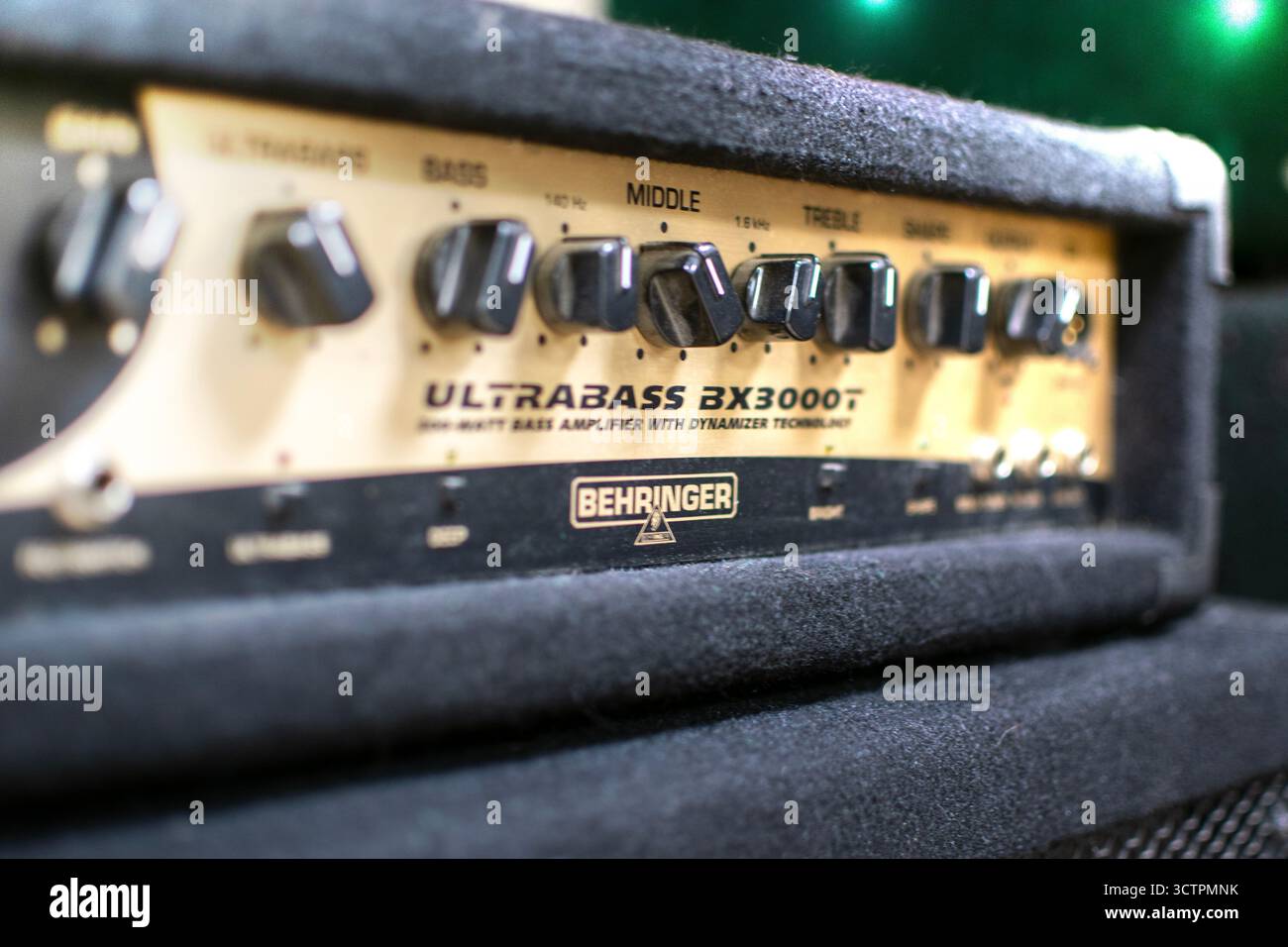 Barcelona, 17 August 2025: Behringer amplifier Stock Photo
