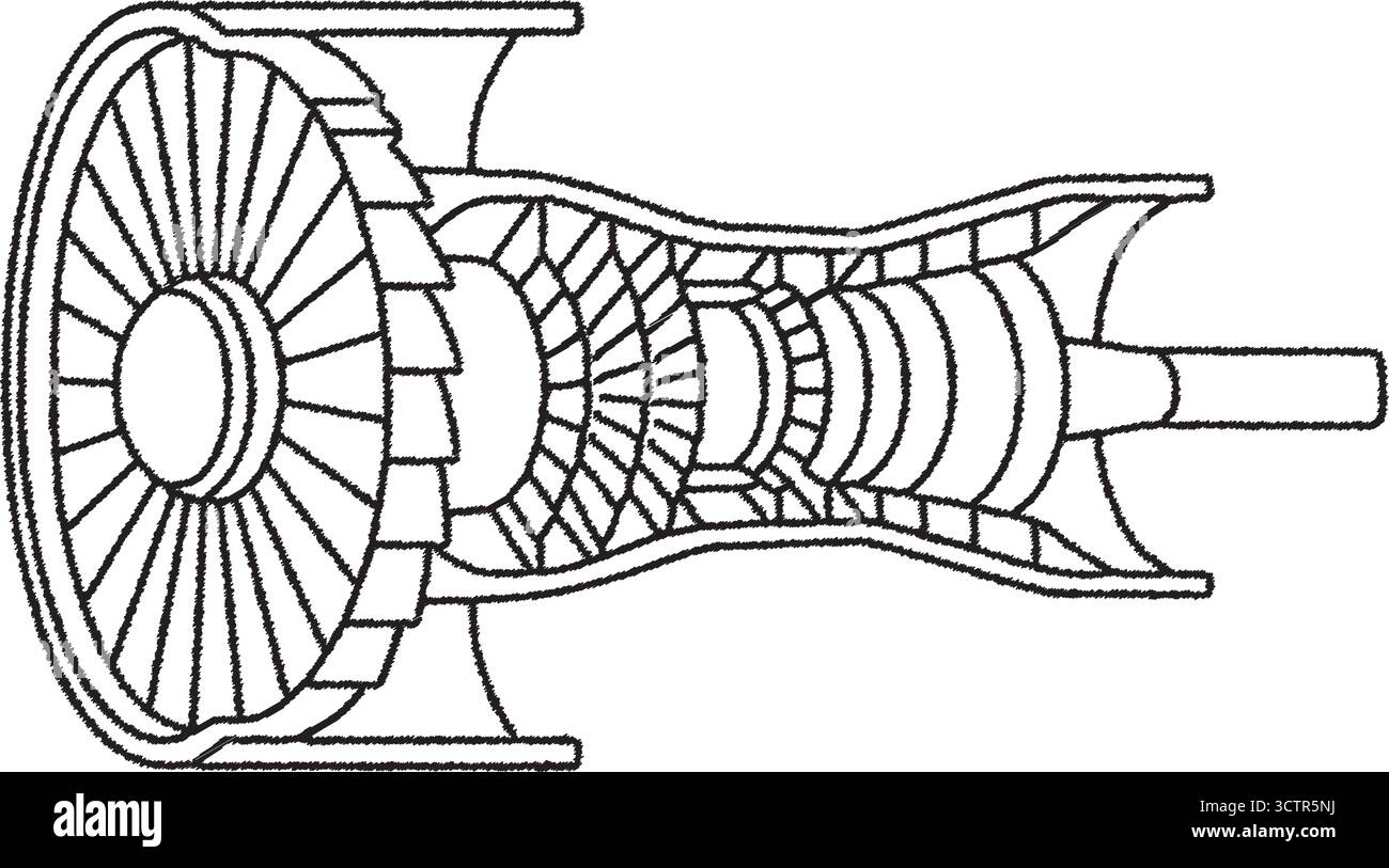 Cutaway of jet engine hi-res stock photography and images - Alamy