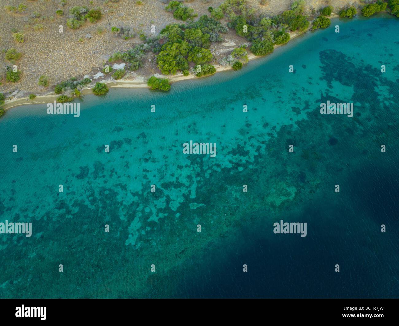 Stunning green island landscape drone hi-res stock photography and ...