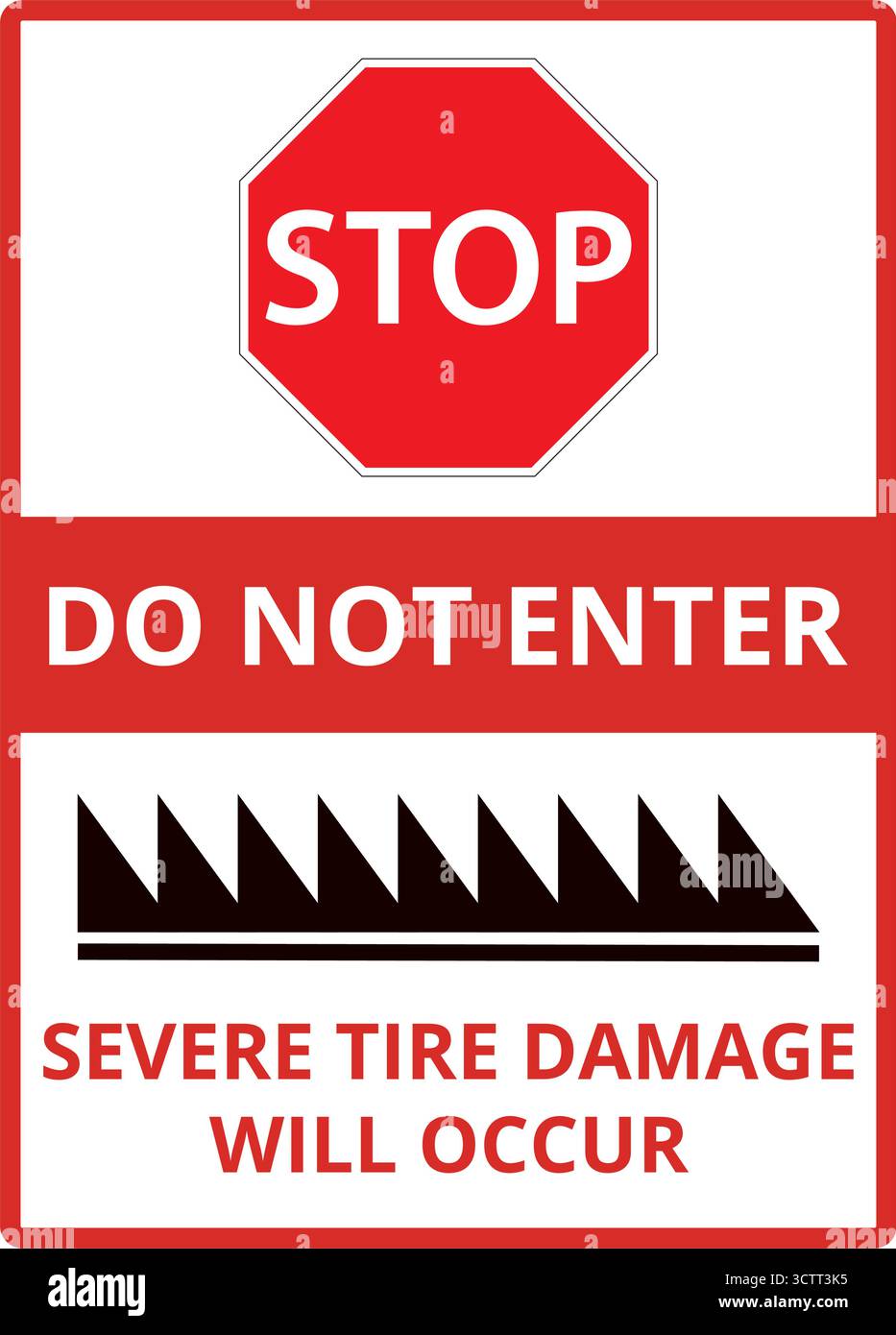 Not Damage Sign Severe traffic Stock Vector Images - Alamy