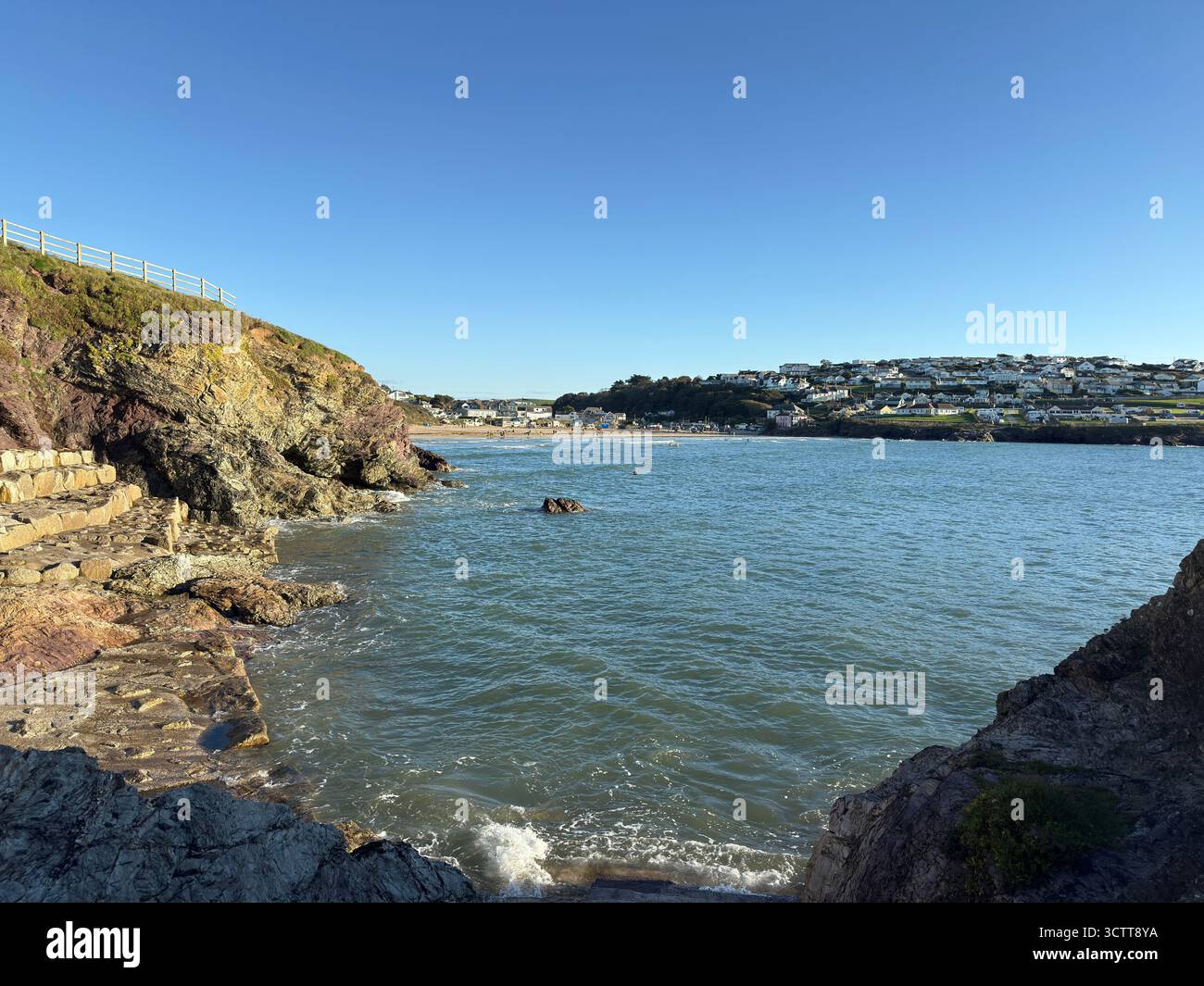 Polzeath, North Cornwall, UK - Smartphone Captured Stock Image