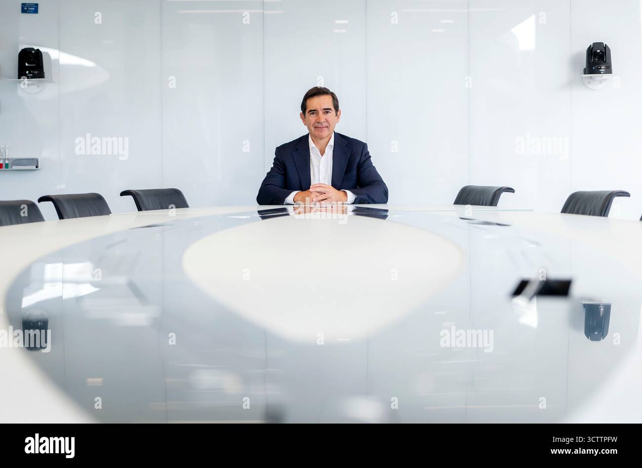 BBVA Chairman and CEO Carlos Torres Vila, during an interview for ...