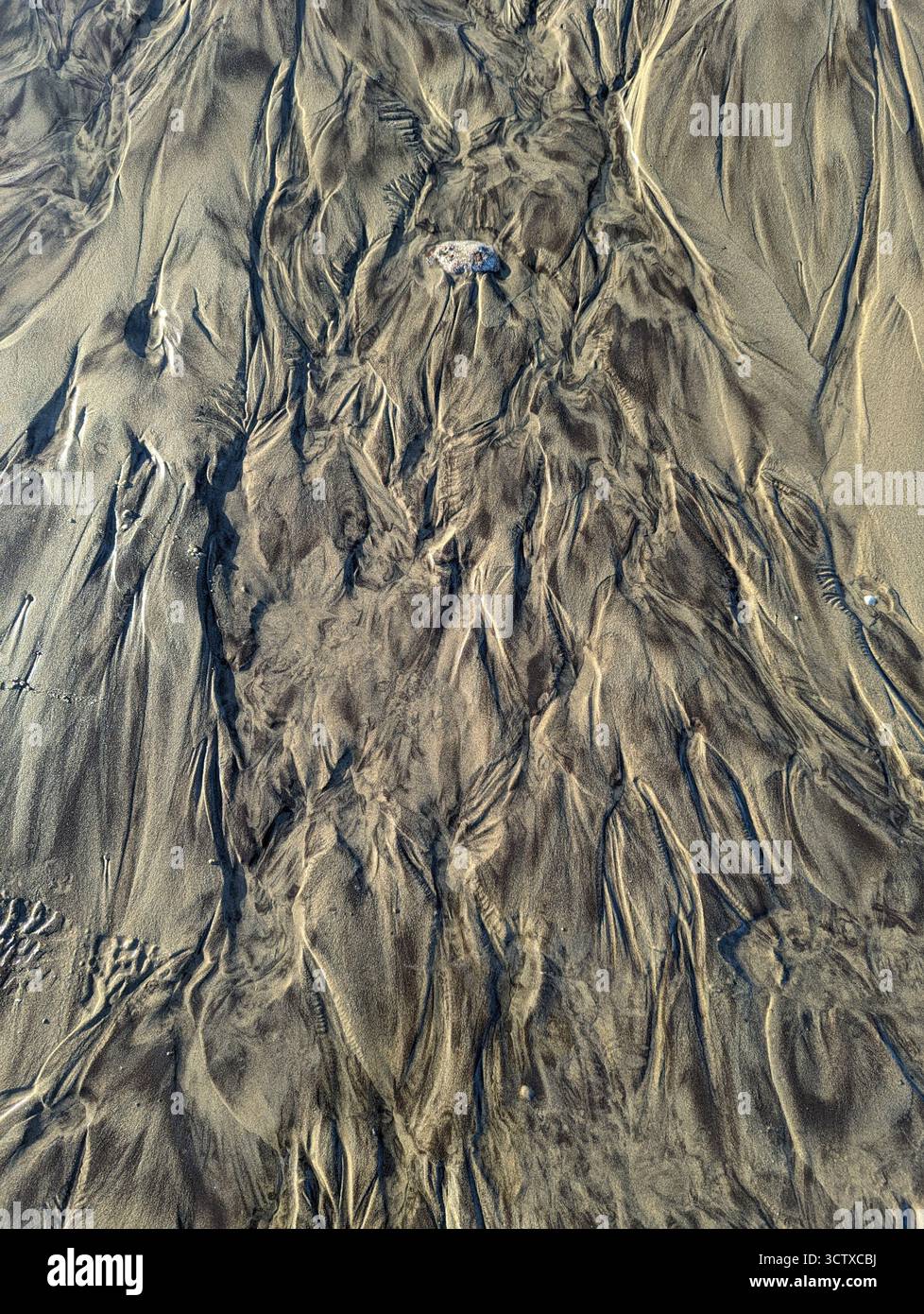 Sand Drift at the Beach - Smartphone Captured Stock Image