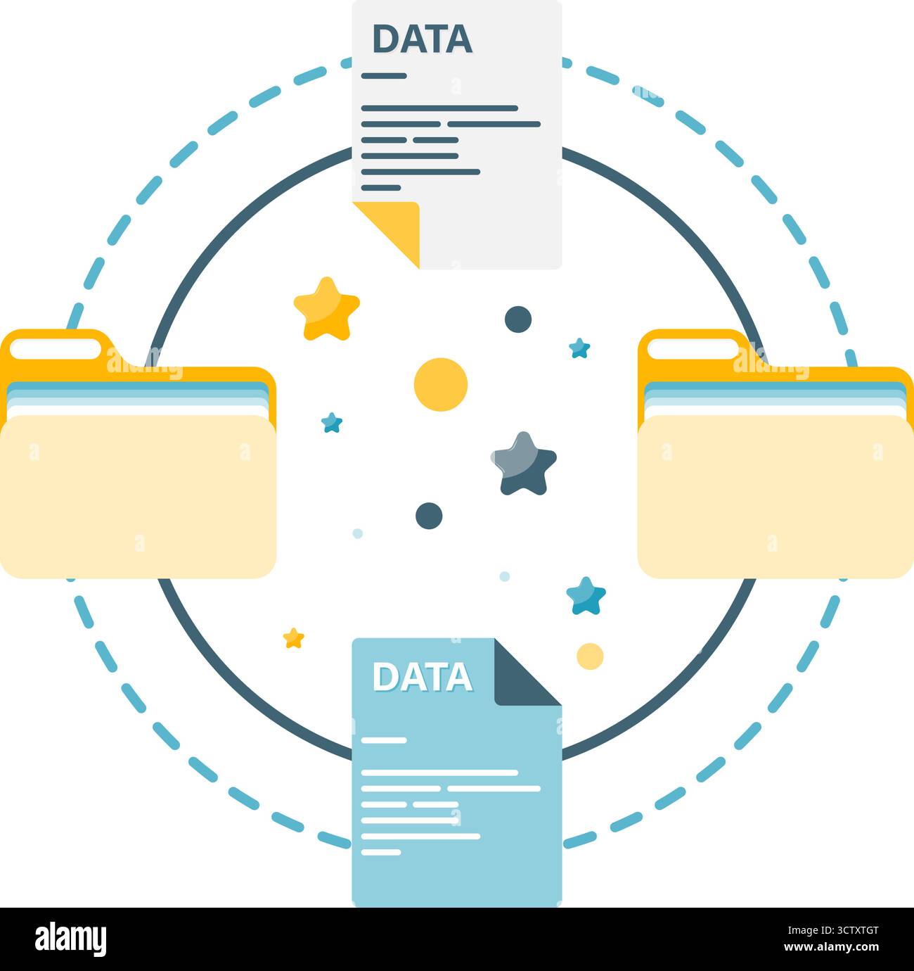 file transfer Stock Vector