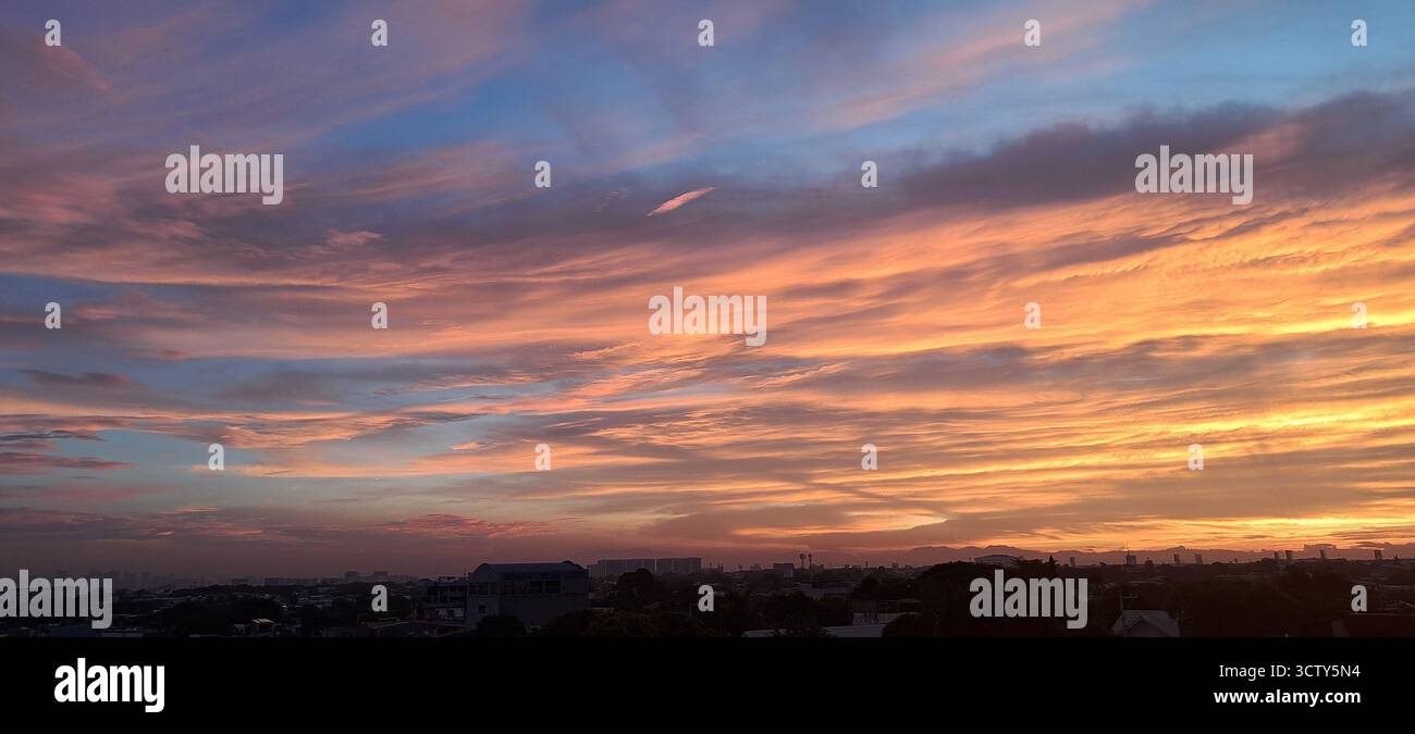 orange sky - Smartphone Captured Stock Image