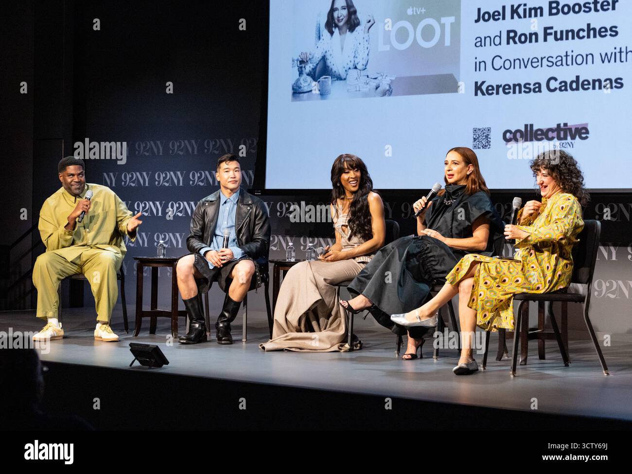 Ron Funches Maya Rudolph Ron Funches, from left, Joel Kim Booster, Michaela Jae Rodriguez, Maya ...