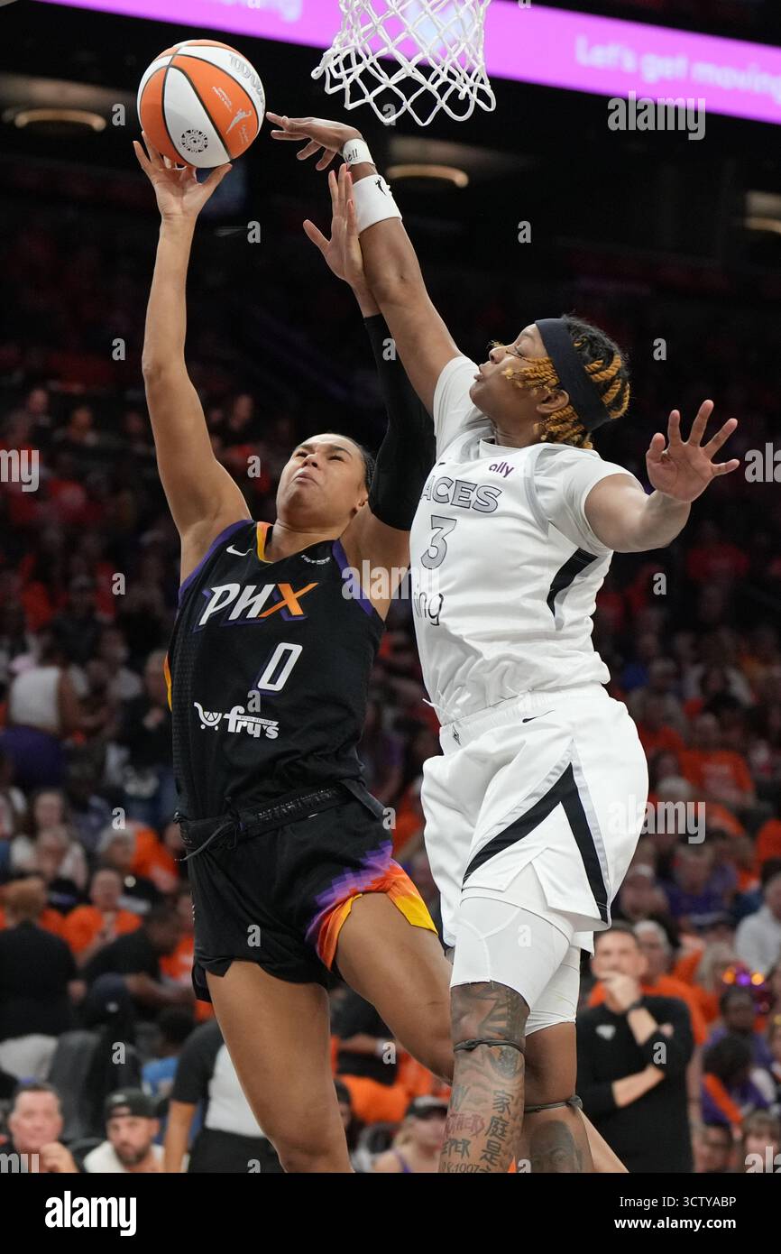 Phoenix Mercury forward Satou Sabally (0) scores on Las Vegas Aces ...