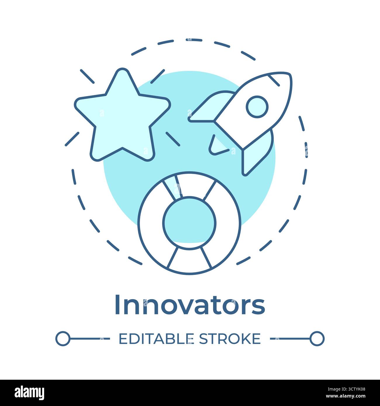 Innovators soft blue concept icon Stock Vector Image & Art - Alamy