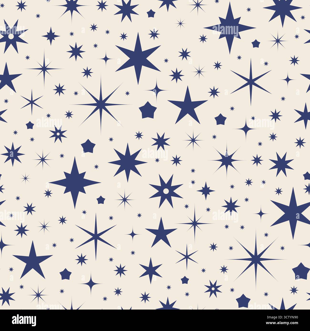 Blue Starry Night Sky Pattern Stock Vector Image & Art - Alamy