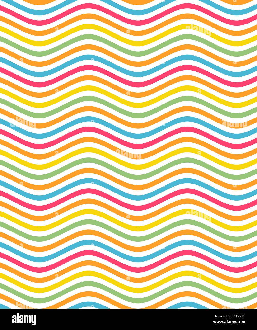 Groovy Distorted Stripes, Acid Vector Background, Abstract Geometric Texture Stock Vector