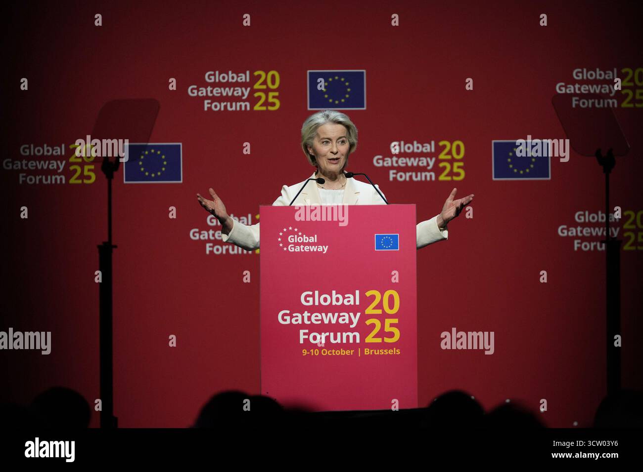 European Commission President Ursula von der Leyen speaks during the ...