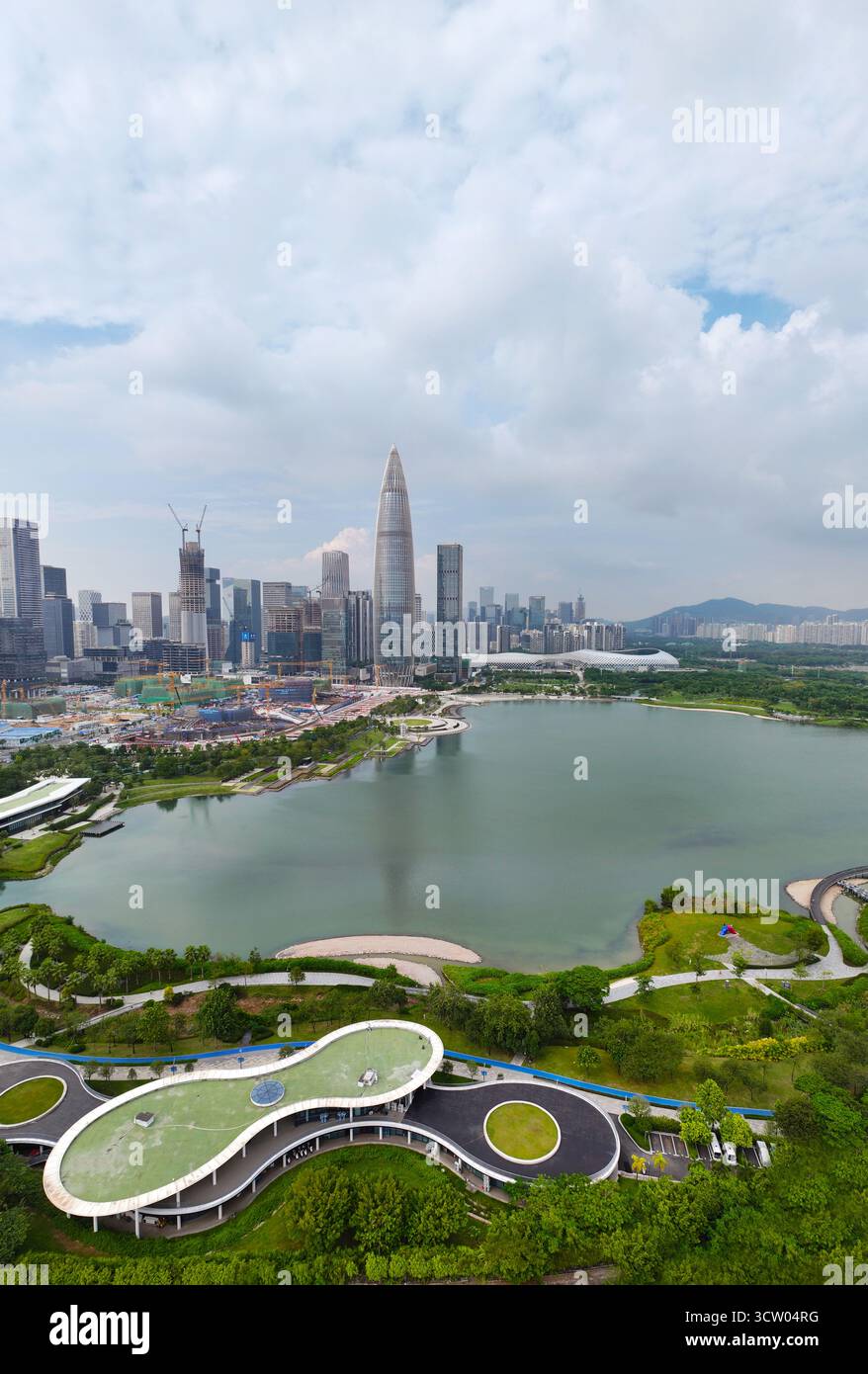 Aerial photography of China Resources Building Talent Park in Nanshan District, Shenzhen Stock Photo