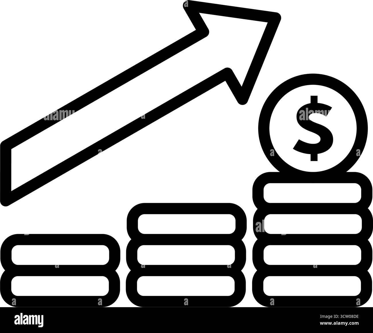 Financial market economy line Black and White Stock Photos Images Alamy